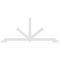 Ekena Millwork Vanguard Architectural Grade PVC Gable Bracket, 96"W x 40"H x 2"D x 4"F, 10/12 Pitch GBP096X40X0204VAN00 - alternate 5